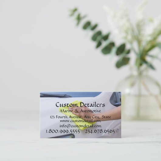 Automotive Marine Bright n Clean Details Busine Visitekaartje (Staand voorkant)