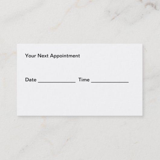 Automotive Mechanic Repair Afspraakkaarten Afsprakenkaartje (Achterkant)