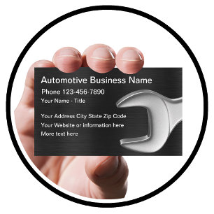 Automotive Mechanic Wrench Design Visitekaartje