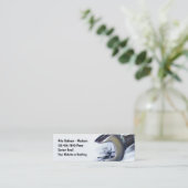 Automotive Mechanic Wrenches Design 4 Mini Visitekaartje (Staand voorkant)