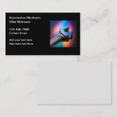 Automotive Mechanische Visitekaartjes Kleurrijk On (Voorkant / Achterkant)