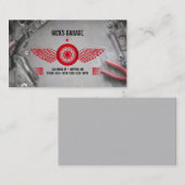 Automotive Motorcycle Tools Reparatie Garage Logo Visitekaartje (Voorkant / Achterkant)