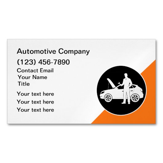 Automotive Nieuwe Visitekaartje Magneten (Voorkant)