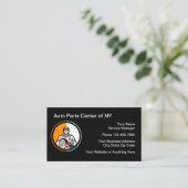 Automotive onderdelen en service visitekaartje (Staand voorkant)