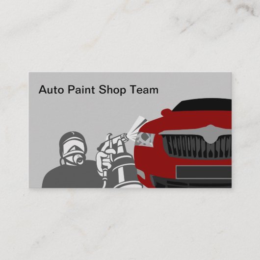 Automotive Painting Service Visitekaartje (Voorkant)