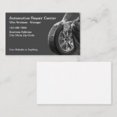 Automotive Repair Service Eenvoudige Visitekaartje (Voorkant / Achterkant)