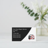 Automotive Reparatie Service Mechanische Visitekaa Visitekaartje (Staand voorkant)
