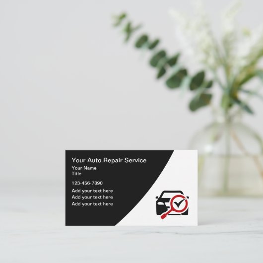 Automotive Reparatie Service Mechanische Visitekaa Visitekaartje