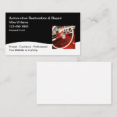 Automotive Restoration And Sales Visitekaartje (Voorkant / Achterkant)