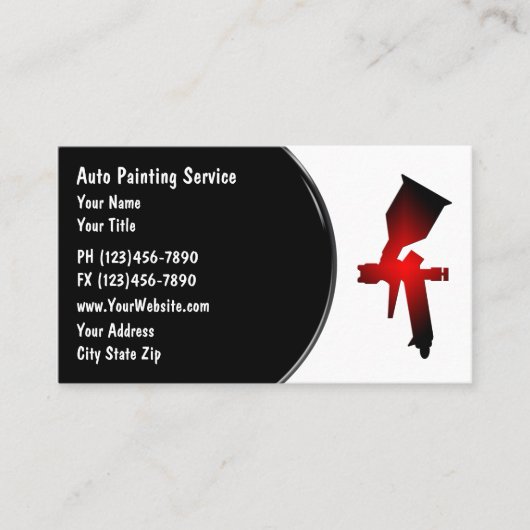 Automotive schilderij Visitekaartje (Voorkant)