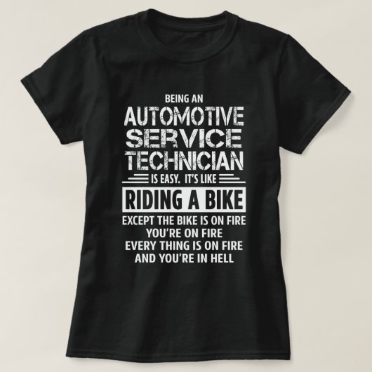 Automotive Service Technician T-shirt (Design voorkant)
