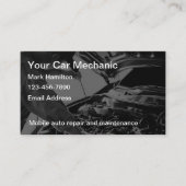 Automotive Services Car Mechanic Visitekaartje (Voorkant)