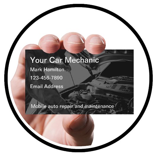 Automotive Services Car Mechanic Visitekaartje