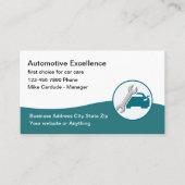 Automotive Services Cool Business Card Design Visitekaartje (Voorkant)