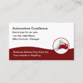 Automotive Services Cool Business Card Design Visitekaartje (Voorkant)