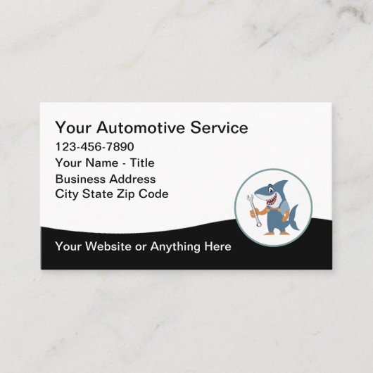 Automotive Services Cool Visitekaartjes (Voorkant)