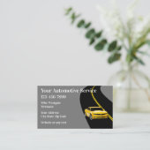 Automotive Services rijbaan thema Visitekaartje (Staand voorkant)