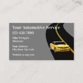 Automotive Services rijbaan thema Visitekaartje (Voorkant)