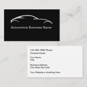Automotive Services Zilveren Tone Look Visitekaartje