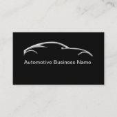 Automotive Services Zilveren Tone Look Visitekaartje (Voorkant)