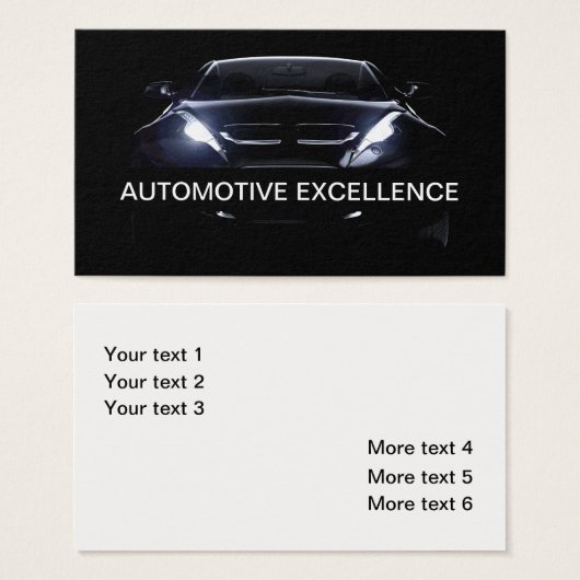 Automotive Slanke Moderne Visitekaartjes (Voorkant /achterkant)