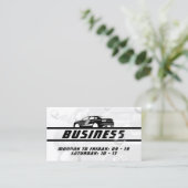 Automotive splash bubbels visitekaartje (Staand voorkant)