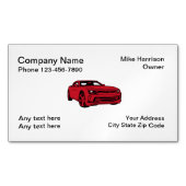 Automotive Thema Eenvoudig ontwerp Visitekaartje Magneet (Voorkant)