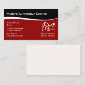 Automotive thema met auto reparatie grafisch visitekaartje (Voorkant / Achterkant)