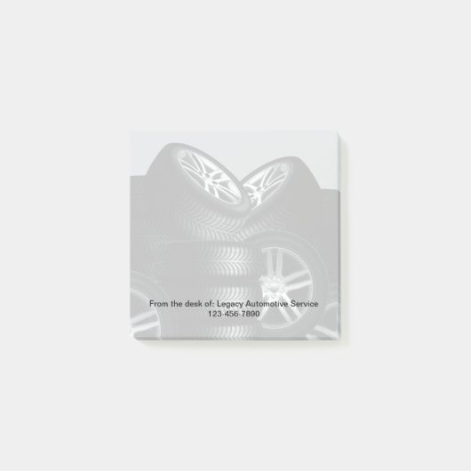 Automotive Theme Band Graphic Sticky Notitieblokke Post-it® Notes (Voorkant)