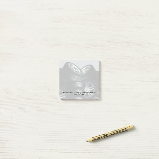 Automotive Theme Band Graphic Sticky Notitieblokke Post-it® Notes (Op bureau)