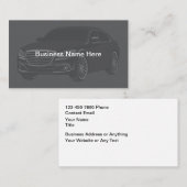 Automotive Theme Business Card Design Visitekaartje (Voorkant / Achterkant)