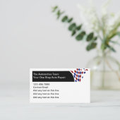 Automotive Visitekaartje Unique Design Sjabloon (Staand voorkant)