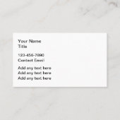 Automotive Visitekaartjes Eenvoudig ontwerp (Achterkant)