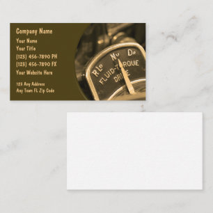 Automotive Visitekaartjes Retro