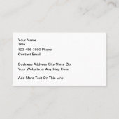 Automotive Visitekaartjes SUV Graphics (Achterkant)