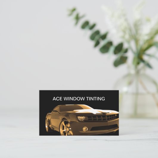 Automotive Window Tinting Visitekaartje (Staand voorkant)