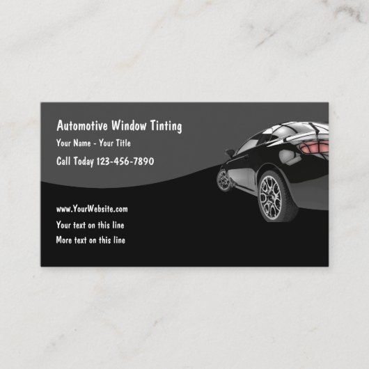 Automotive Window Tinting-Visitekaartjes Visitekaartje (Voorkant)