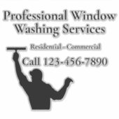 Automotive Window Washing Display Decals Sticker (Voorkant)