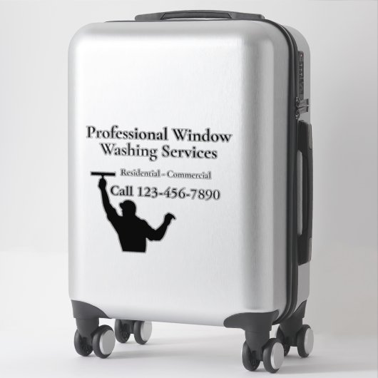 Automotive Window Washing Display Decals Sticker (Koffer)