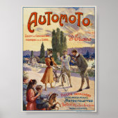 Automoto St. Etienne Vintage Poster 1905 (Voorkant)