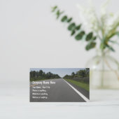 Autoontwerp voor Uitzicht op de weg Visitekaartje (Staand voorkant)
