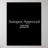 Autopen Approved 2025  Poster (Voorkant)