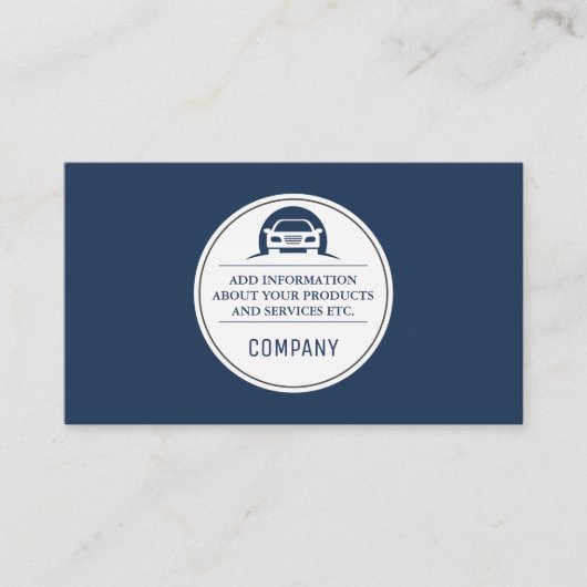 Autopictogram Visitekaartje (Voorkant)