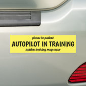Autopilot Bumper Sticker (Op auto)