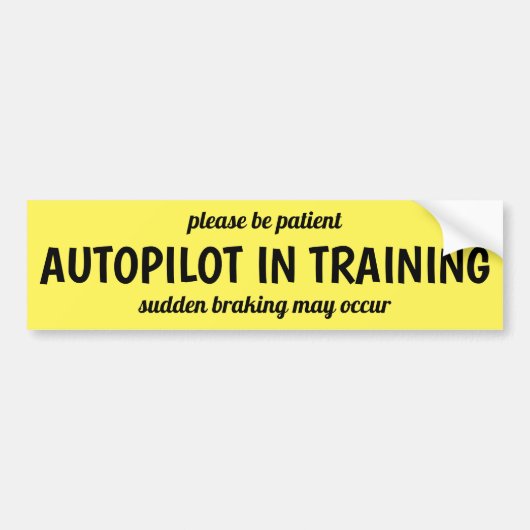 Autopilot Bumper Sticker (Voorkant)