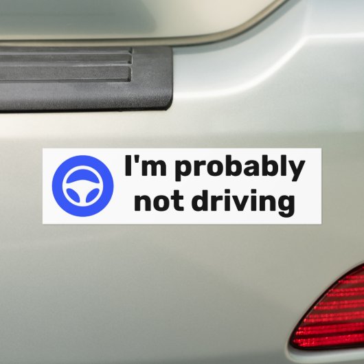 Autopilot bumper sticker 3 x 11 inch (Op auto)