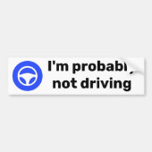 Autopilot bumper sticker 3 x 11 inch (Voorkant)