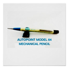 Autopint Model 64 Mechanisch Potlood Perfect Poster