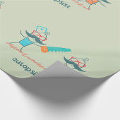 Autopistische medische Humor met snor personages Cadeaupapier