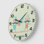 Autopistische medische Humor met snor personages Grote Klok (Hoek)